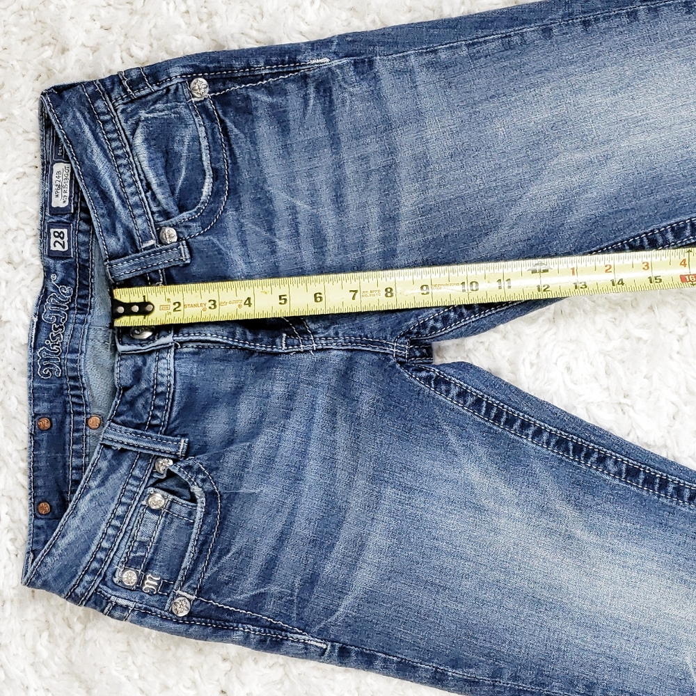 Miss Me Mid Rise Boot Cut Jean's.  Size 28. - Picture 7 of 8